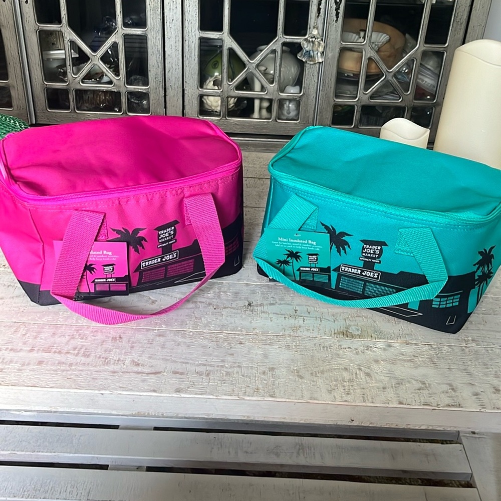 2 NWT Trader Joe's Insulated Lunch Tote Bags